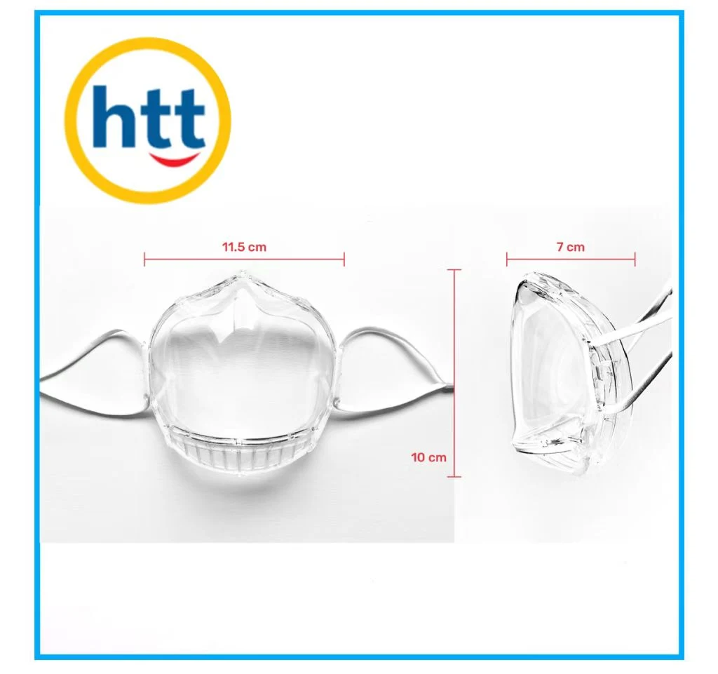 Wholesale Plastic Transparent Protective Reusable Smile Face Mask Safety Clear PC All-Round Face Mask