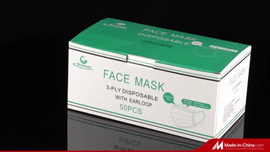 Einweg-Fabrik-Schutzmaske mit 3-lagigem Ohrbügel für chirurgische Eingriffe