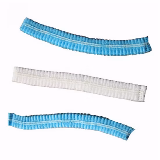 Bouffant-Kappe, rund/plissiert/Streifen/Clip-Kappe, einzelne doppelte elastische Kappe, Einwegkappe, Entsorgung, PP-Kappe für Krankenschwester/Arbeiter